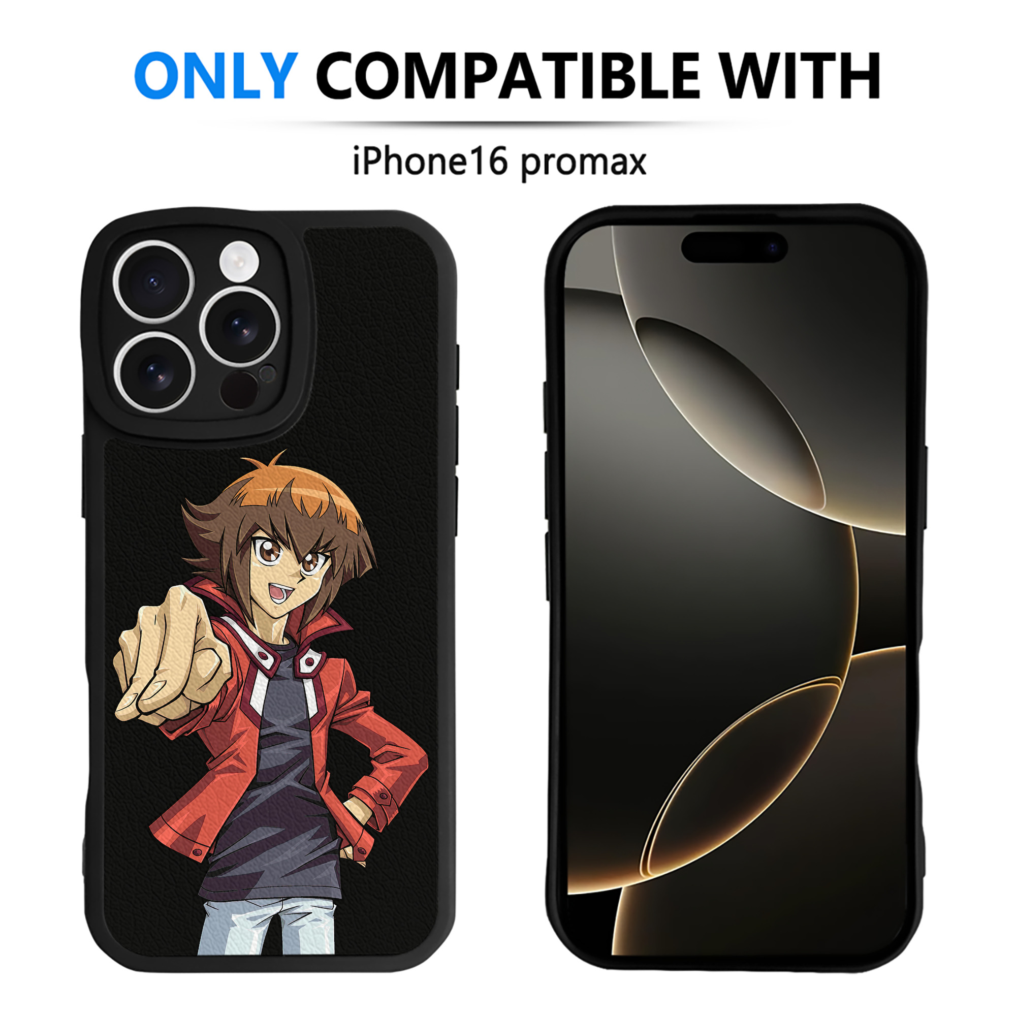遊☆戯☆王 Yu-Gi-Oh! 【iPhone 16シリーズ対応】シリコンスマホケース（レザー調） 材質：シリコン